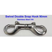 Swivel Double Snap Hooks 90mm