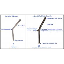 2pcs - Adjustable Rod Holder Extension 42mm