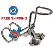 2pcs Adjustable Rail Mount Single Rod Holder 25mm