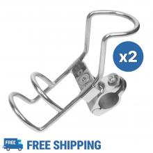 2pcs Adjustable Rail Mount Single Rod Holder 25mm