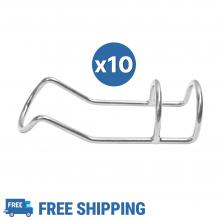 10pcs of Double Wire Rod Holder 6mm